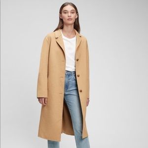 NWT Gap Oversized Wool Coat - Camel Tan - Small Tall